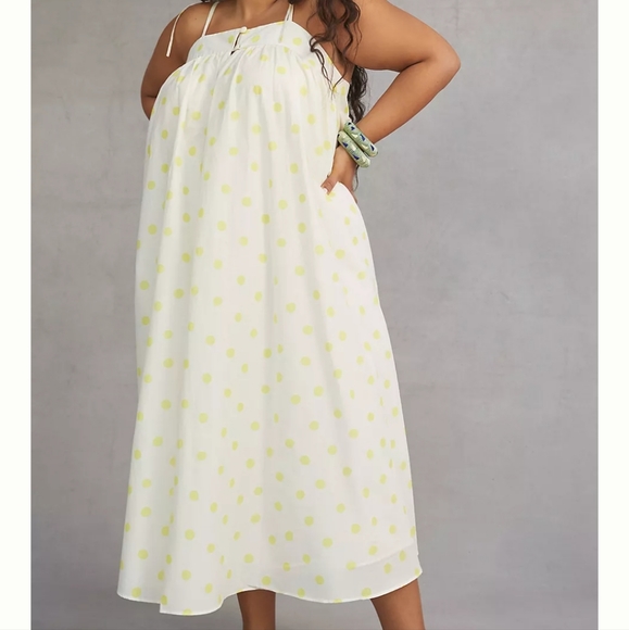 Anthropologie Whit Two Polka Dot Maxi Dress. Various Sizes. NWT - Picture 4 of 13